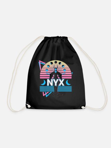 Nyx Greek Goddess Ancient Greek Mythology - Drawstring Bag - black