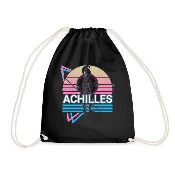 Achille Guerrier grec Grec ancien M - Sac de sport léger - noir - Devant