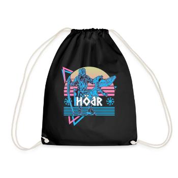 Hodr Norse God Asgard Norse Mythology H - Drawstring Bag - black - Front
