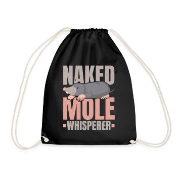 Naked Mole Whisperer Faune Animal Taupe - Sac de sport léger - noir - Devant