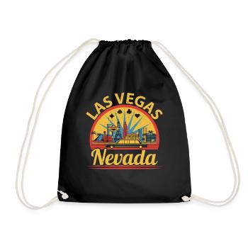 Las Vegas Nevada États-Unis État d’Amérique Voyage Nevadane - Sac de sport léger - noir - Devant