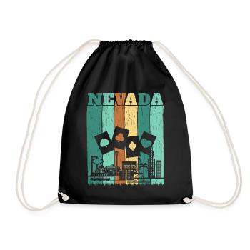 Nevada USA Bundesland Amerika Nevadan Carson City - Turnbeutel - Schwarz - Vorne