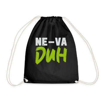 Neva -Duh Nevada USA Amerika Nevadan Carson City - Turnbeutel - Schwarz - Vorne