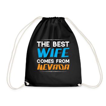 The best wife comes from Nevada America Nevadan - Drawstring Bag - black - Front