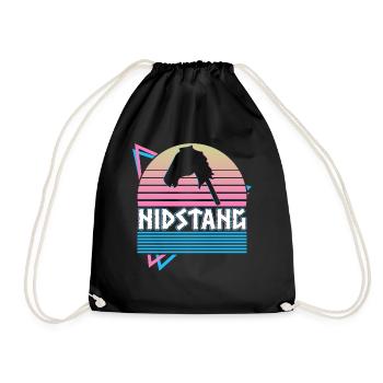 Nidstang Norse Mythology Germanic Pagan - Drawstring Bag - black - Front
