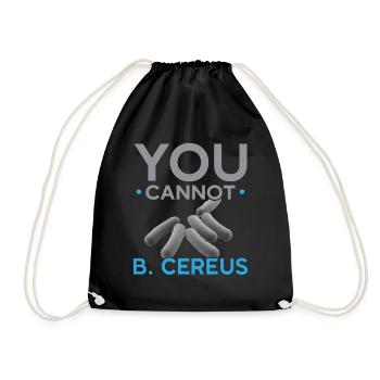 You can't B. Cereus Biologist Science Bio - Drawstring Bag - black - Front