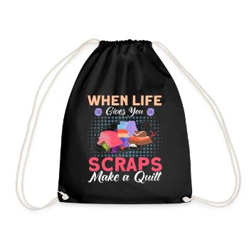 Couturières Amateurs de courtepointe Quilting - Sac de sport léger - noir - Devant