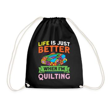 Couturières Amateurs de courtepointe Quilting - Sac de sport léger - noir - Devant