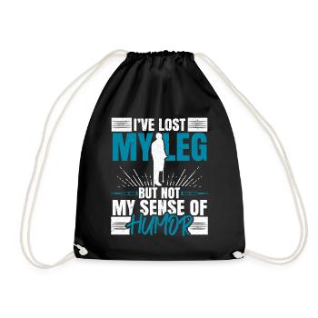 J’ai perdu ma jambe, mais jamais mon sens - Sac de sport léger - noir - Devant