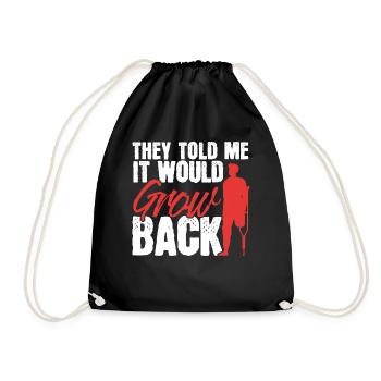 Ils m’ont dit qu’il repousserait Amputation Am - Sac de sport léger - noir - Devant