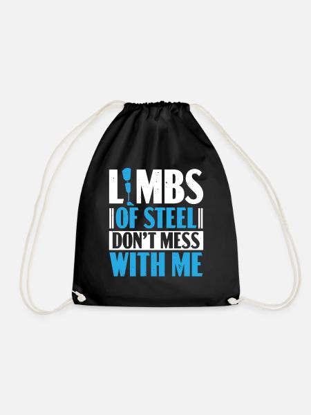 Membres d’acier Amputation Amputation Amputation amputée - Sac de sport léger - noir