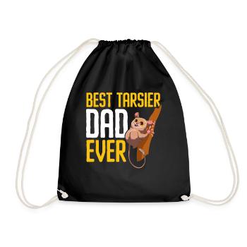 Tarsier Dad Tier Tarsier Whisperer Vatertag - Turnbeutel - Schwarz - Vorne