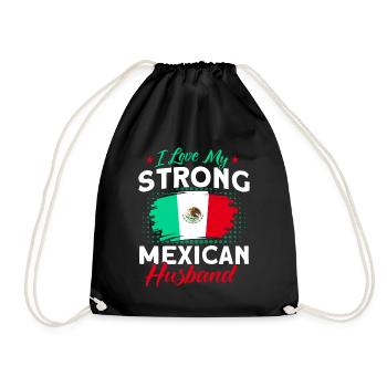Mexiko Mexikanische Wurzeln Geschenk - Turnbeutel - Schwarz - Vorne