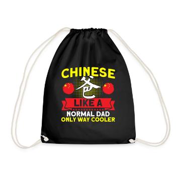 Chine Chinese Roots Cadeau - Sac de sport léger - noir - Devant