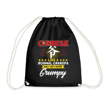 Chine Chinese Roots Cadeau - Sac de sport léger - noir - Devant