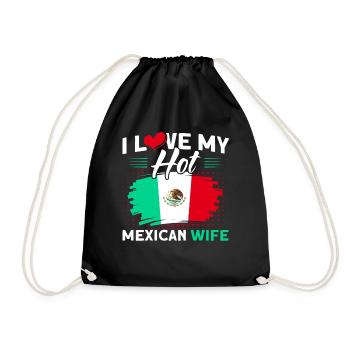 Mexiko Mexikanische Wurzeln Geschenk - Turnbeutel - Schwarz - Vorne