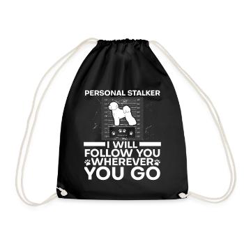 Bichon Frise Dog Lover Dog Breeder chiot Pfo - Sac de sport léger - noir - Devant