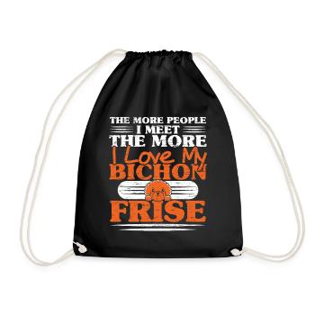 Bichon Frise Dog Lover Dog Breeder chiot Pfo - Sac de sport léger - noir - Devant