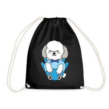Bichon Frise Dog Lover Dog Breeder chiot Pfo - Sac de sport léger - noir - Devant