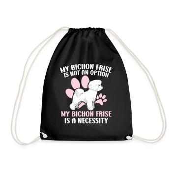 Bichon Frise Amoureux des chiens Éleveur de chiens chiot Pfö - Sac de sport léger - noir - Devant