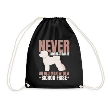 Bichon Frise Dog Lover Dog Breeder chiot Pfo - Sac de sport léger - noir - Devant
