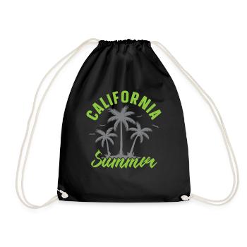 Californie Été États-Unis État d’Amérique Californie - Sac de sport léger - noir - Devant