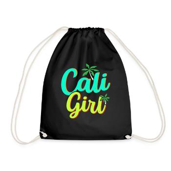 Cali Girl États-Unis État d’Amérique Californie californienne - Sac de sport léger - noir - Devant