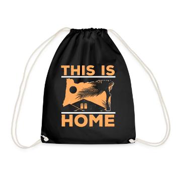 This is Home Oregon États-Unis État d’Amérique Oregonian - Sac de sport léger - noir - Devant