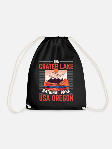 Der Crater Lake National Park États-Unis Oregon Oregonian - Sac de sport léger - noir