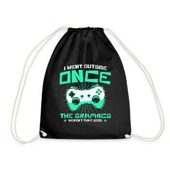Jeu de hasard Retro Gamer Jeux vidéo Cadeau - Sac de sport léger - noir - Devant