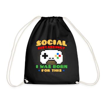 Jeu de hasard Retro Gamer Jeux vidéo Cadeau - Sac de sport léger - noir - Devant