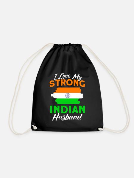 India Indian Roots Gift - Drawstring Bag - black