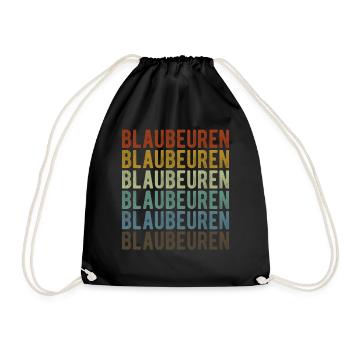 Blaubeuren Stadt Retro Vintage - Sac de sport léger - noir - Devant