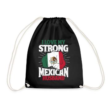 Mexiko Mexikanische Wurzeln Geschenk - Turnbeutel - Schwarz - Vorne