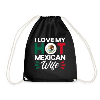 Mexiko Mexikanische Wurzeln Geschenk - Turnbeutel - Schwarz - Vorne
