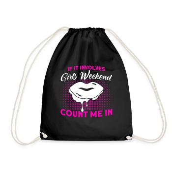 Maid of Honor Girls Evening Party Ladies Gift - Drawstring Bag - black - Front