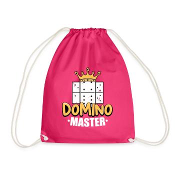 Domino Master / Dominos - Turnbeutel - Fuchsia - Vorne