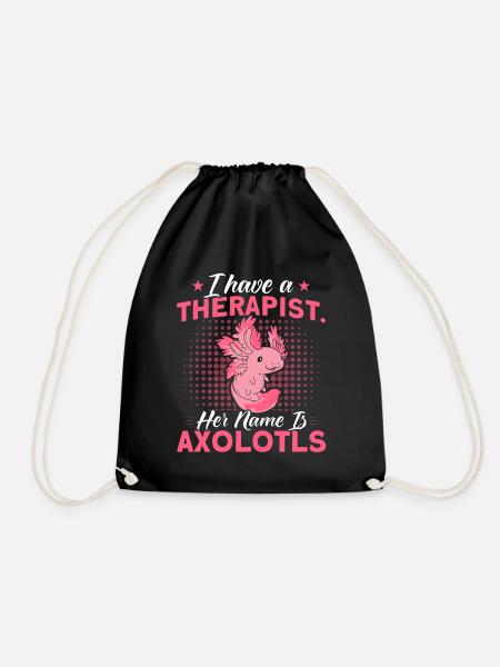 Axolotl Axolotl Besitzer Axolotl Amphibie Geschenk - Turnbeutel - Schwarz