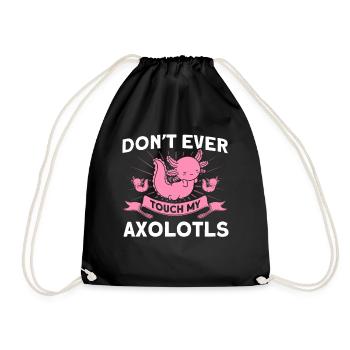 Axolotl Axolotl Propriétaire Axolotl Amphibian Gift - Sac de sport léger - noir - Devant