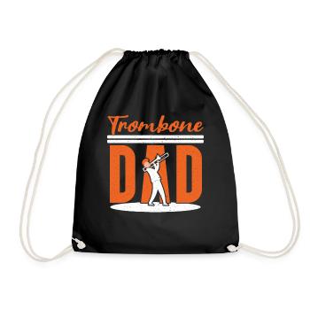 Trombone Papa Tromboniste Musicien Fête des Pères - Sac de sport léger - noir - Devant