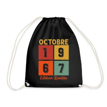 Octobre 1967 Édition limitée - Sac de sport léger - noir - Devant