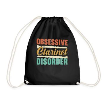 Troubles obsessionnels de la clarinette Musiciens Instrumentali - Sac de sport léger - noir - Devant