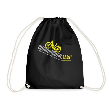 E-Bike E-Bike Ride Bike Bike Lovers Bicyclefa - Drawstring Bag - black - Front
