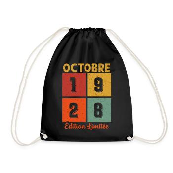 Octobre 1928 Édition limitée - Sac de sport léger - noir - Devant