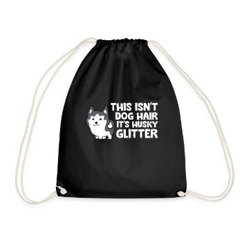 Siberian Husky This Isn't Dog Hair Its Husky - Drawstring Bag - black - Front