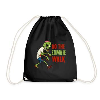 Do The Zombie Walk Horror Halloween Undead Corpse - Drawstring Bag - black - Front
