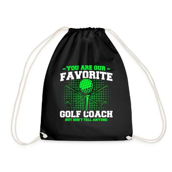 Cadeau d’entraîneurs de golf de joueur de sport - Sac de sport léger - noir - Devant