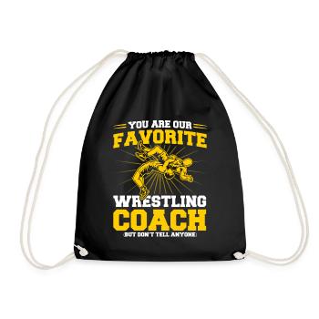 Sports Players Wrestling Coaches Cadeau - Sac de sport léger - noir - Devant