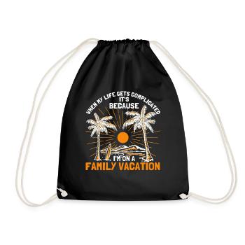 Road Trip Holiday Family Holiday Family Gift - Drawstring Bag - black - Front