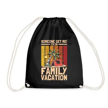 Road Trip Holiday Family Holiday Family Gift - Drawstring Bag - black - Front